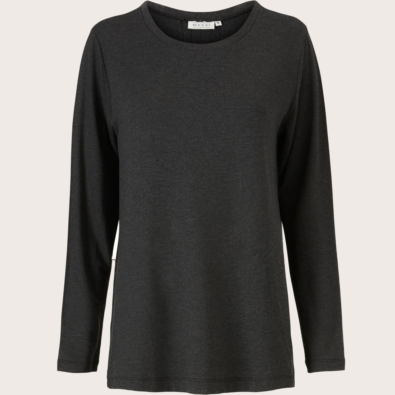 Berta JERSEY Top, D. Grey mel.